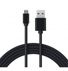 USB кабель microUSB длинный штекер 1 м черный  18-4268  REXANT