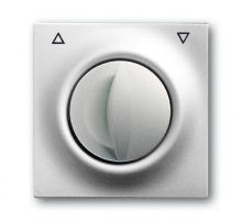 Плата центральная с поворотной ручкой,, для механизма выкл. жалюзи , серия impuls, цвет серебристый металлик  1753-0-0033   2CKA001753A0033  ABB