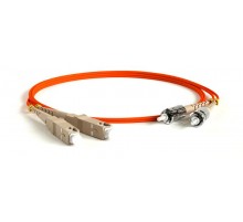 FC-D2-62-SC/PR-ST/PR-H-1.5M-LSZH-OR Патч-корд волоконно-оптический (шнур) MM 62.5/125, ST-SC, 2.0 мм, duplex, LSZH, 1.5 м  243395  Hyperline