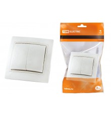 Выключатель 2 кл. 10А белый "Таймыр"   SQ1814-0002  TDM