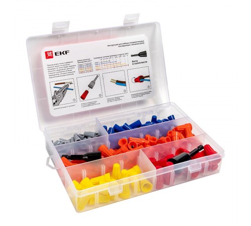Набор СИЗ ( СИЗ-1 40шт, СИЗ-2 40шт, СИЗ-3 50 шт, СИЗ-4 15шт, СИЗ-5 10шт, Бита-2шт) EKF PROxima   plc-cc-n   EKF