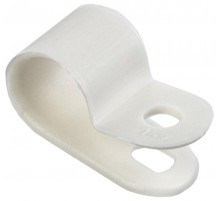 Скоба крепежная 9мм нейлоновая белая (50шт)  USK11-09-050-K01  IEK