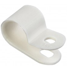 Скоба крепежная 9мм нейлоновая белая (50шт)  USK11-09-050-K01  IEK