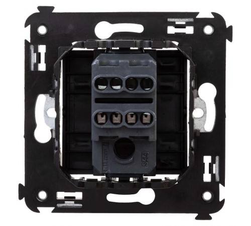 Инвертор (промежуточный переключатель) одноклавишный в стену, "Avanti", "Черный квадрат"  4402123  DKC