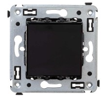 Инвертор (промежуточный переключатель) одноклавишный в стену, "Avanti", "Черный квадрат"  4402123  DKC