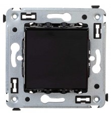 Инвертор (промежуточный переключатель) одноклавишный в стену, "Avanti", "Черный квадрат"  4402123  DKC