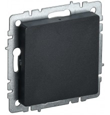 BRITE Заглушка c суппортом МЗ10-БрЧ черный  BR-PL10-K02  IEK