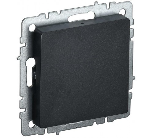 BRITE Заглушка c суппортом МЗ10-БрЧ черный  BR-PL10-K02  IEK