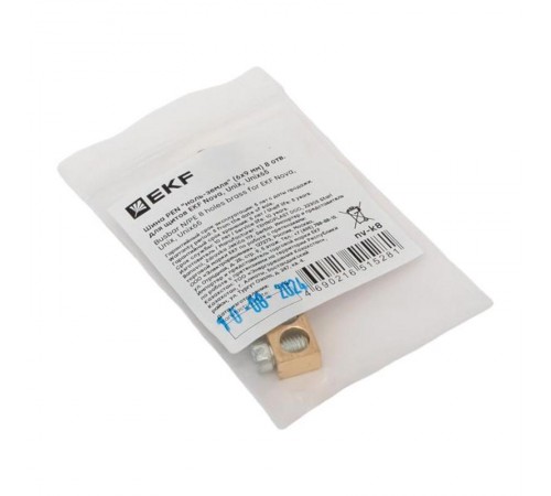 Шина PEN "ноль-земля" (6х9 мм) 8 отв. для щитов Nova, Unix, Unix65 nv-k8  EKF