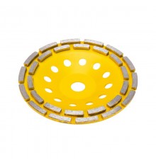 Чашка алмазная шлифовальная, двухрядная, 180х22,2мм  KR-90-0253  Kranz