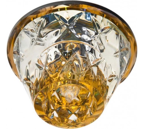 Светильник точечный встраиваемый декоративный JD56 JCD9 35W G9 прозрачный, коричневый  18950  Feron