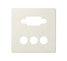 Simon 82 Накладка для коннектора VGA HD15, "мама" + 3RCA, S82, S82N, S82 Detail, слоновая кость  8200092-031  Simon