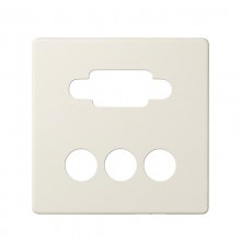 Simon 82 Накладка для коннектора VGA HD15, "мама" + 3RCA, S82, S82N, S82 Detail, слоновая кость  8200092-031  Simon