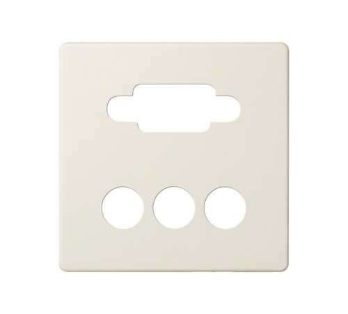 Simon 82 Накладка для коннектора VGA HD15, "мама" + 3RCA, S82, S82N, S82 Detail, слоновая кость  8200092-031  Simon