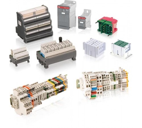 Клемма D4/6 винтовая 4мм.кв. два зажима, серая, монтаж только на рейку DIN3  1SNA215116R1300  TE