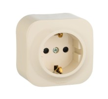 Quteo Слоновая кость Розетка с заземлением со шторками  782250  Legrand