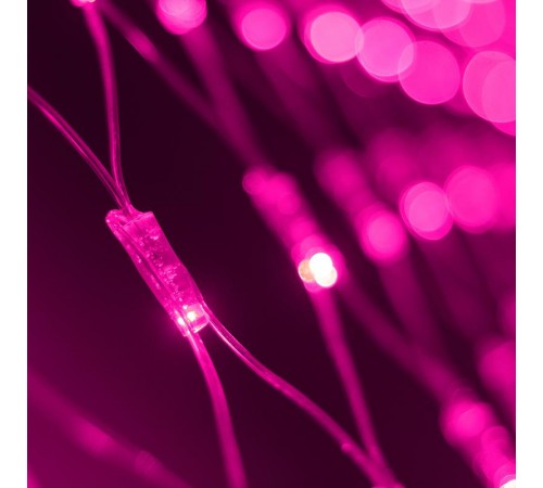 Светодиодная гирлянда ARD-NETLIGHT-CLASSIC-2000x1500-CLEAR-288LED Pink (230V, 18W)  024683  Arlight