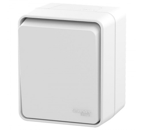 AtlasDesign Profi54 Белый О/У Выключатель 1-клавишный кнопочный 10 АХ  ATN540115  SE