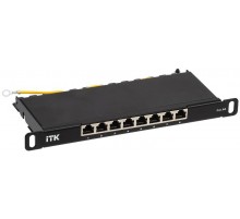 ITK 0,5U патч-панель кат.6A STP 8 портов 10" Dual IDC  PP08-D05UC6AS-D05-10  ITK