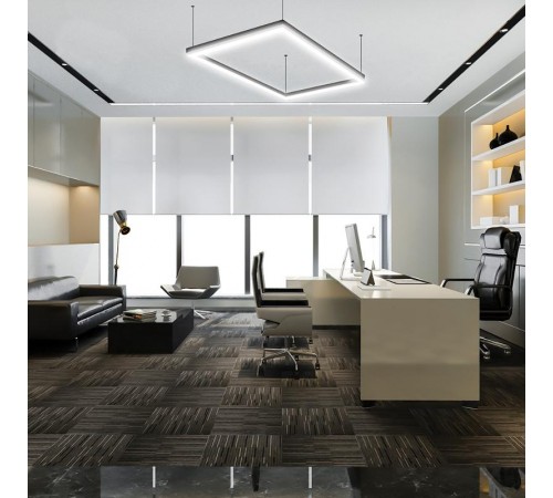 Светильник светодиодный линейный AL4020 IP20 24W 4000K, матовый в алюминиевом корпусе, черный 1180*50*55мм  41225  Feron