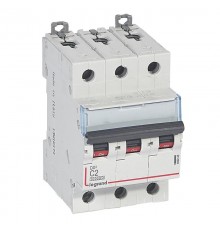 Выключатель автоматический трехполюсный DX3 10000 2А C 16кА  409248  Legrand
