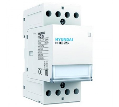 Контактор модульный магнитный HIC25 40NS X230 25А 16 кВт АС1/400VAC 4NO 50Hz 230V  13.01.02.000463  HYUNDAI