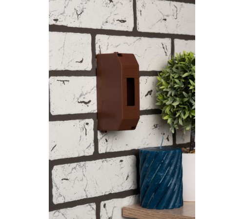 Бокс пластиковый навесной КМПН 1/2 темное дерево индивидуальный штрих-код (ВхШхГ) 135х41х58 IP20 PROxima  pbm40-n-2-dark  EKF