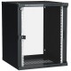 Шкаф LINEA WE 15U 600x600мм дверь стекло черный  LWE5-15U66-GF  ITK