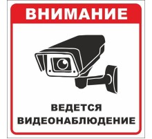 Знак безопасности "Ведется видеонаблюдение" 200х200 мм, пленка самоклеящаяся  an-6-01  EKF