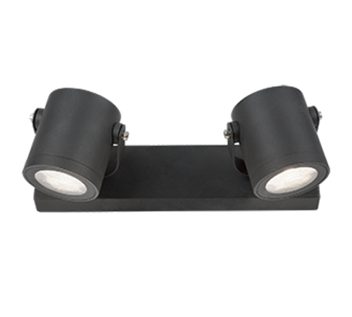 Светильник садово-парковый Sonata настенный архитектурный 2xGU10 280x90x130mm, 170-240V / 50Hz, 2xMax.35W, IP54  GD153  Gauss