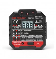Тестер розеток и УЗО KT 106D "PROLINE"  79136  КВТ