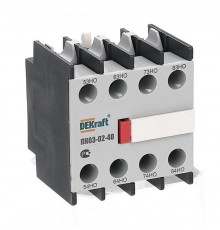 Приставка контактная доп.контакты 4НО лицев  24103DEK  DEKraft