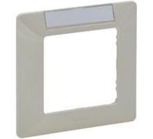 Etika Слоновая кость Рамка 1-ая с держателем для маркировки Слоновая кость  672516  Legrand