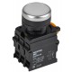Кнопка с подсветкой d=22мм 1NO+1NC белая MASTER  MI-BT60-11D-3-12-K01  IEK