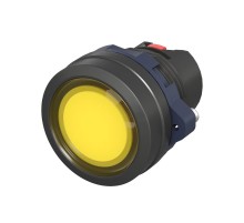 Головка кнопки плоская прозрачная без  фиксации, желтая  M22P-FMLYP  DKC