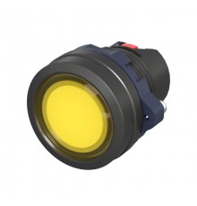 Головка кнопки плоская прозрачная без  фиксации, желтая  M22P-FMLYP  DKC