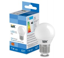 Лампа светодиодная Globe G45 600lm 6500k E27  LL-I-G45-7-230-65-E27  IEK