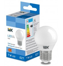 Лампа светодиодная Globe G45 600lm 6500k E27  LL-I-G45-7-230-65-E27  IEK