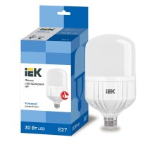 Лампа светодиодная LED 30Вт Е27 230В 6500К HP  LLE-HP-30-230-65-E27  IEK