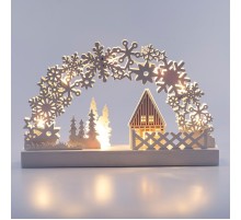 Новогодний декоративный светильник Сказка EGNDS-01  с подсветкой, 32*20 см, 2АА, IP20  Б0051928  ЭРА