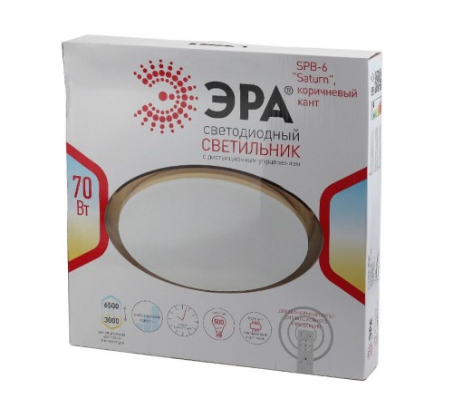 Светильник светодиодный декоративный бытовой SPB-6 "Saturn" 70Вт 3000-6500К 5950 Лм с пультом ДУ кор. 556x76 мм  Б0036368  ЭРА