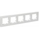 BRITE Рамка 5-ая РУ-5-Бр белый рифленый  BR-M52-51-K01  IEK