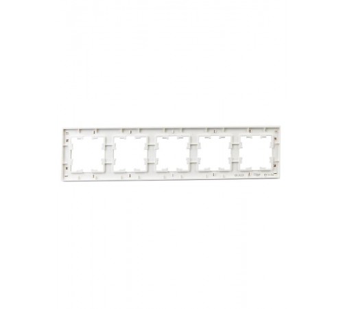 BRITE Рамка 5-ая РУ-5-Бр белый рифленый  BR-M52-51-K01  IEK