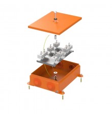 Коробка металлическая огнестойкая 70-0385-FR10.0-16 E15-E120 RAL2004 150x200x60 (6 шт/кор)  70-0385-2004-FR10.0-16  Промрукав