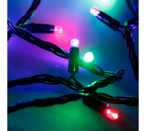 Светодиодная гирлянда ARD-STRING-CLASSIC-10000-BLACK-100LED-LIVE RGB (230V, 7W)  025808  Arlight
