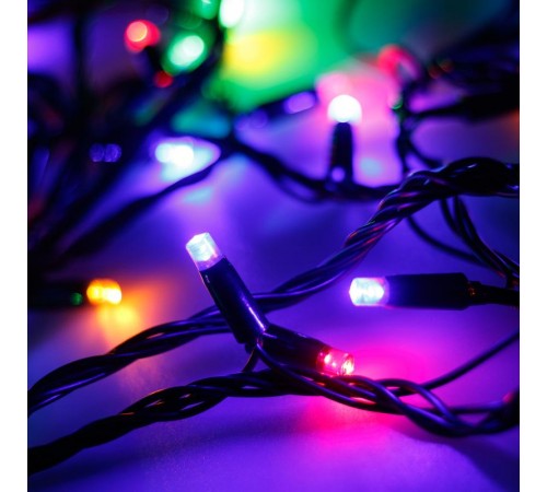 Светодиодная гирлянда ARD-STRING-CLASSIC-10000-BLACK-100LED-LIVE RGB (230V, 7W)  025808  Arlight