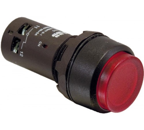 Кнопка CP4-30R-11 красная c фикс. и выступающий клавишей 1HЗ1НО  1SFA619103R3071  ABB