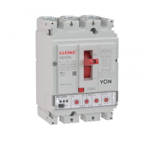Выключатель автоматический в литом корпусе YON MD250N-MR1  MD250N-MR1  DKC
