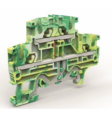 Двухуровневая клемма заземления на 2,5 кв.мм  ZEFDE200  DKC