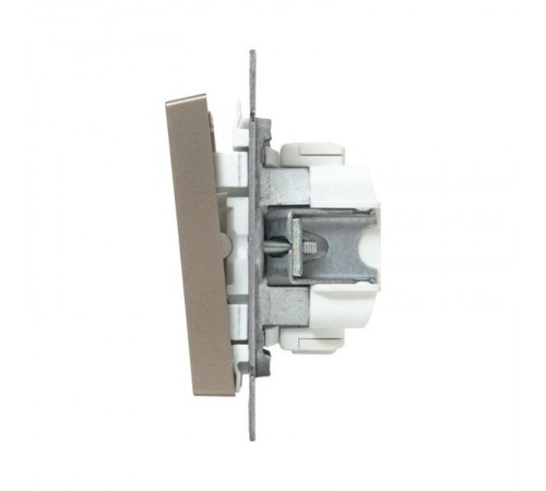 Механизм выключателя, трёхклавишный, шампань Эпика  UP1-SWC-31 EKF